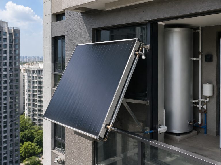 新乡经济技术开发区阳台壁挂式平板太阳能热水器